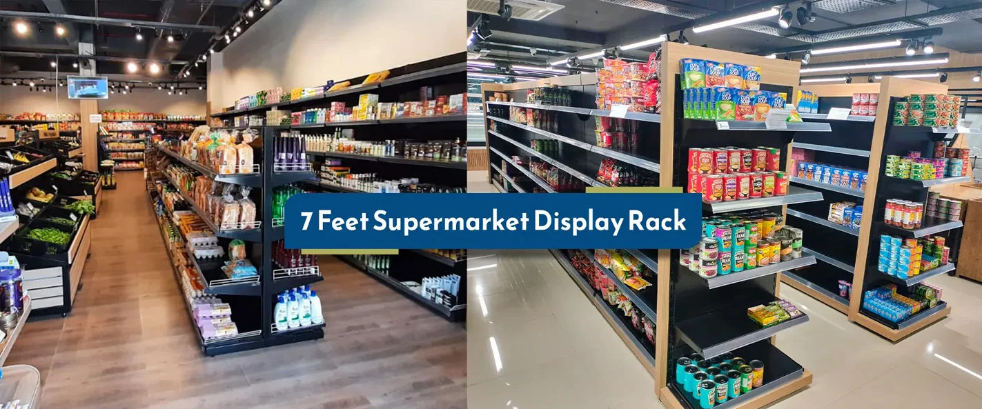 7 Feet Supermarket Display Rack in Bhikhiwind