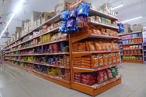 End Side Grocery Rack In Venkatagirikota