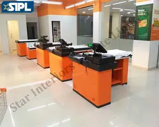 L Shape Cash Desk Counter In Shikar